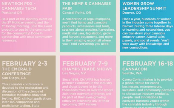 January & February 2017 | Events Calendar