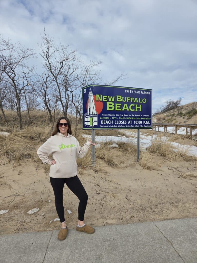 JenZ on New Buffalo Beach