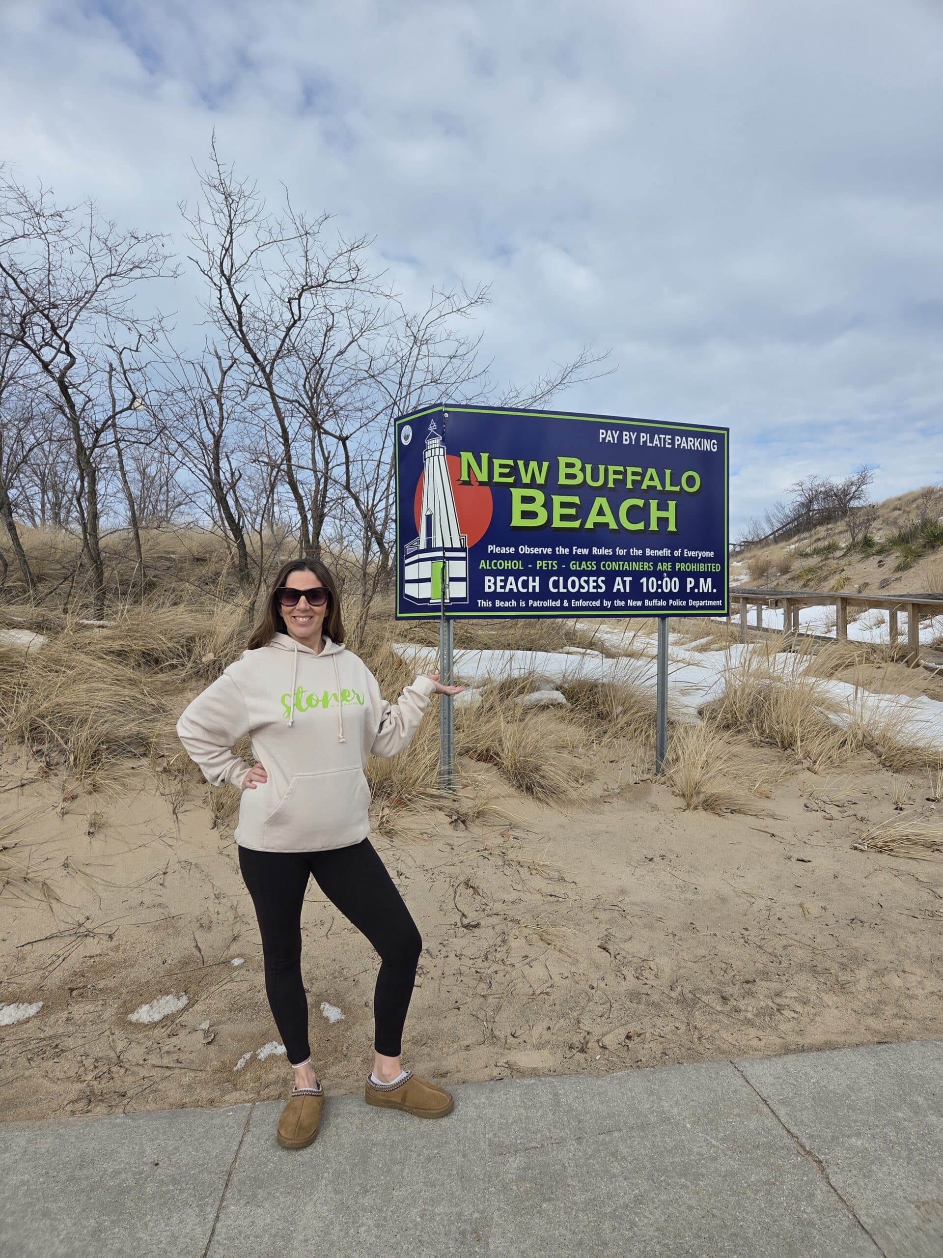 JenZ on New Buffalo Beach