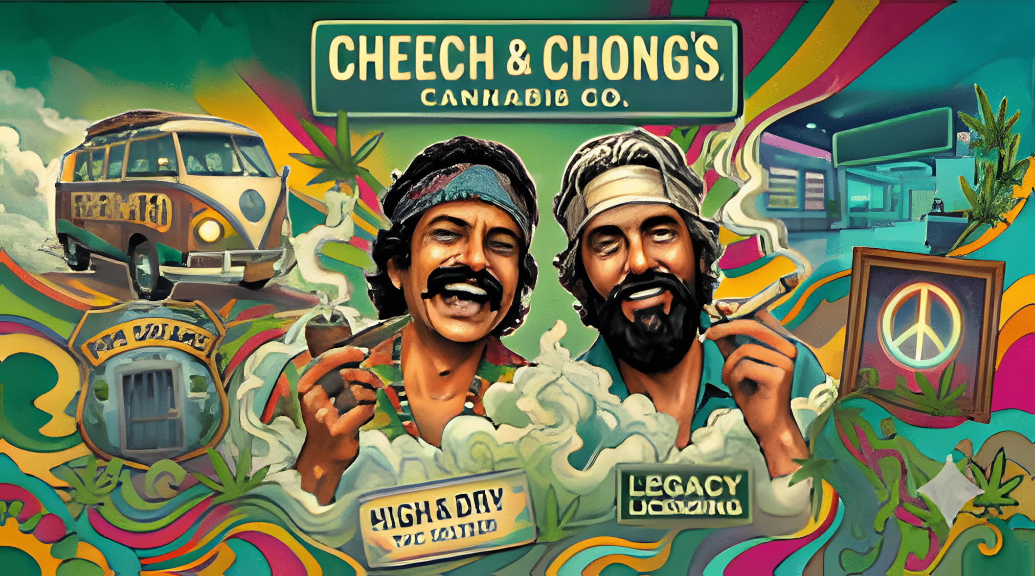 Cheech & Chong Painting